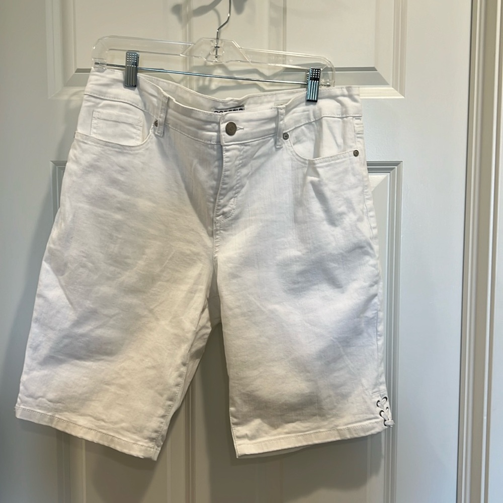 Code Bleu White Dunham Bermuda. Size 12. - image 1